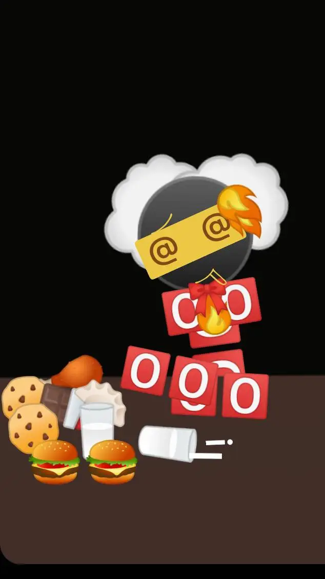 ai character: emoijfire drunk!  background