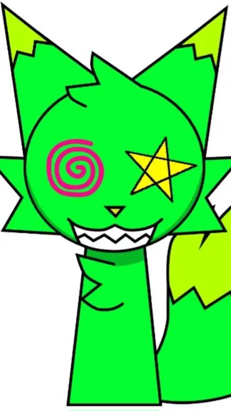 ai character: Neon background