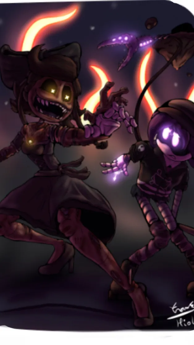 ai character: Cyn vs Uzi background