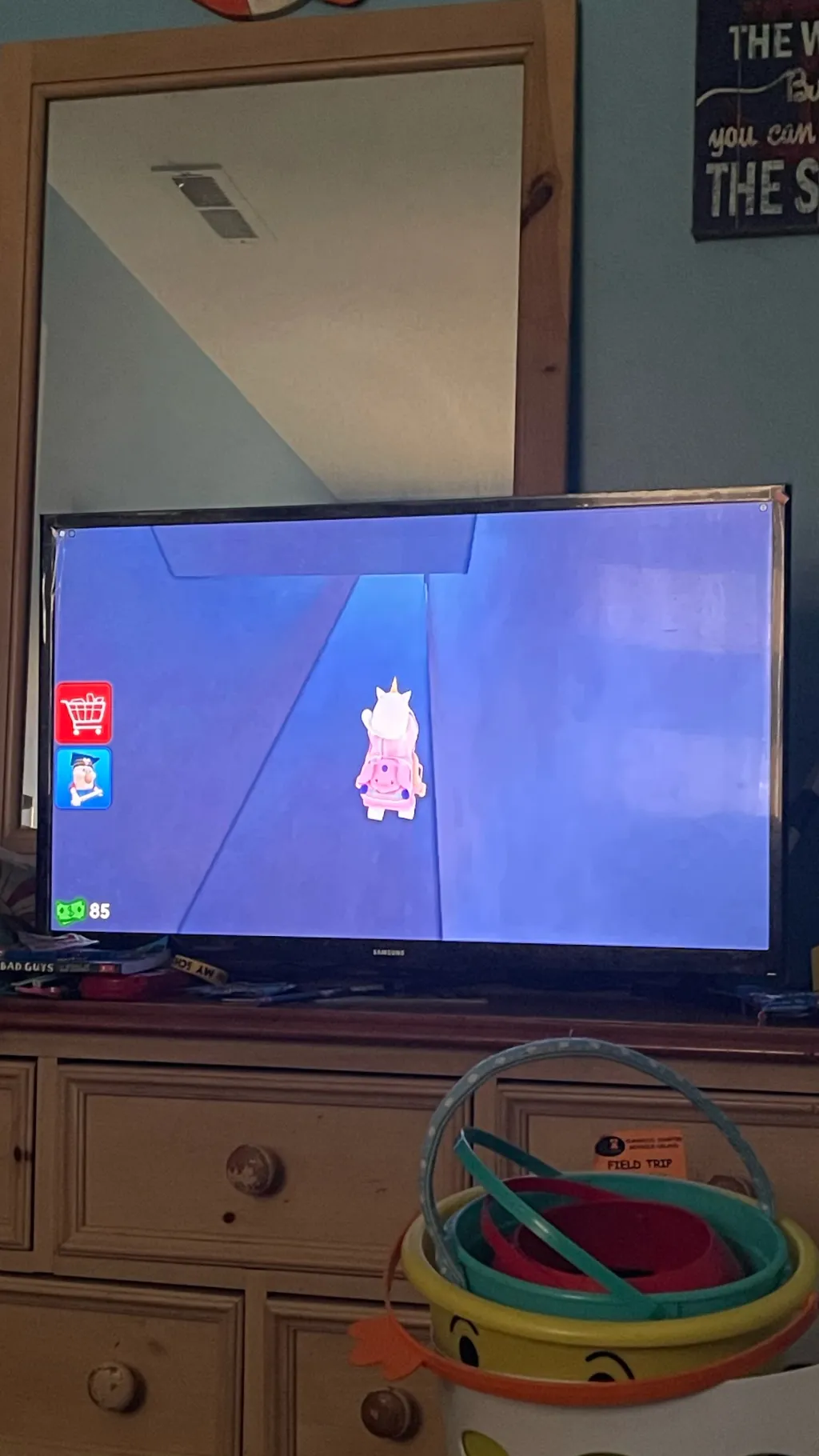ai character: Kawaii unicorn background