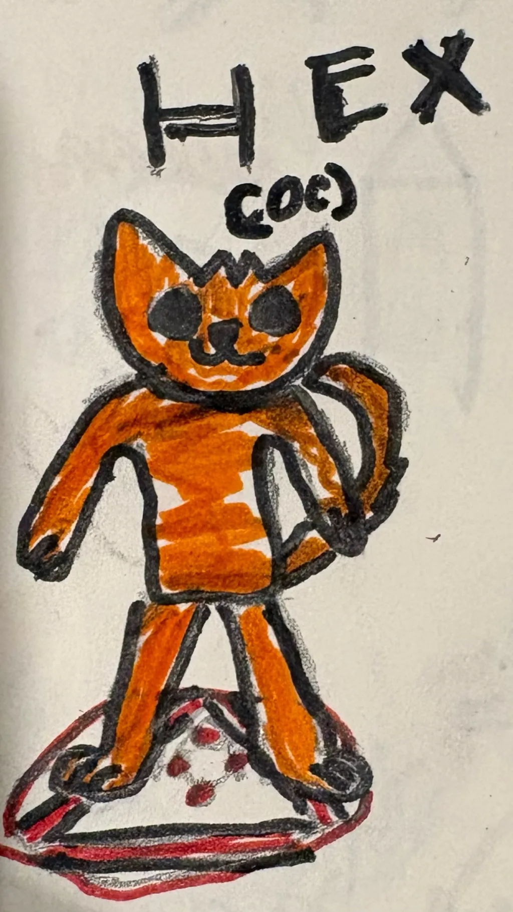 ai character: Hex background