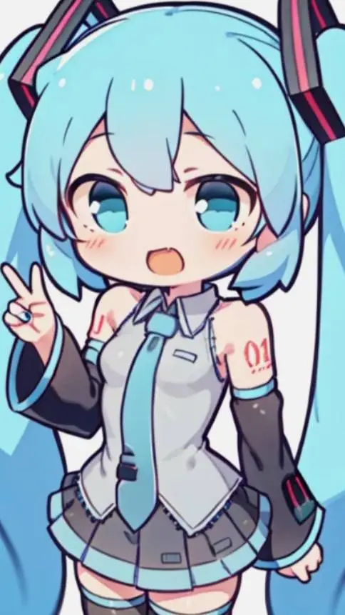 ai character: Miku!  background