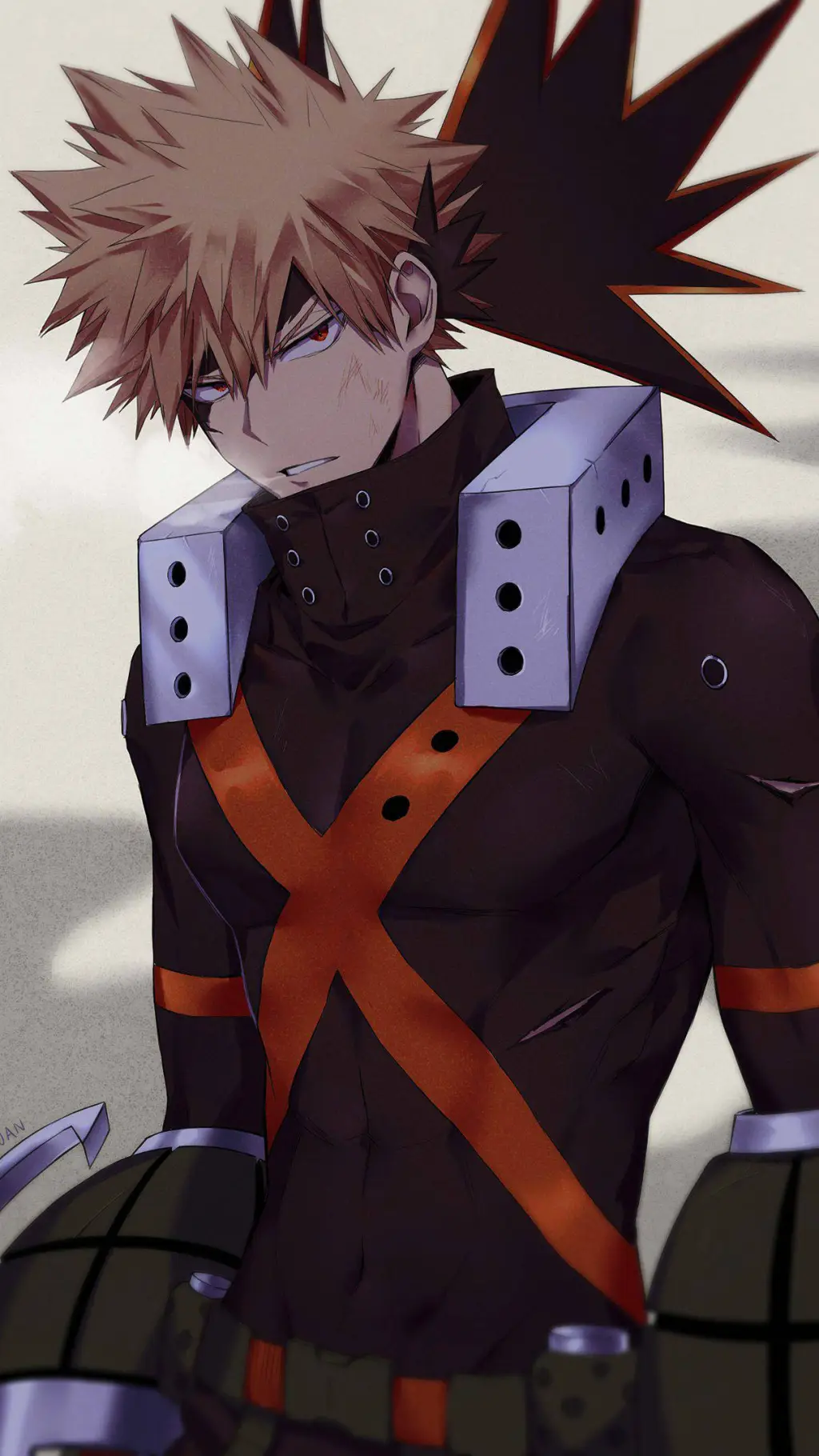 ai character: Katsuki Bakugo background