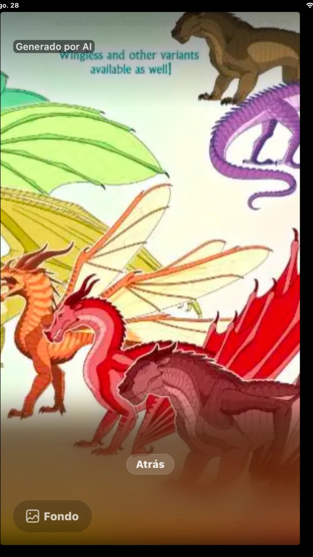 ai character: Wings of Fire RP  background