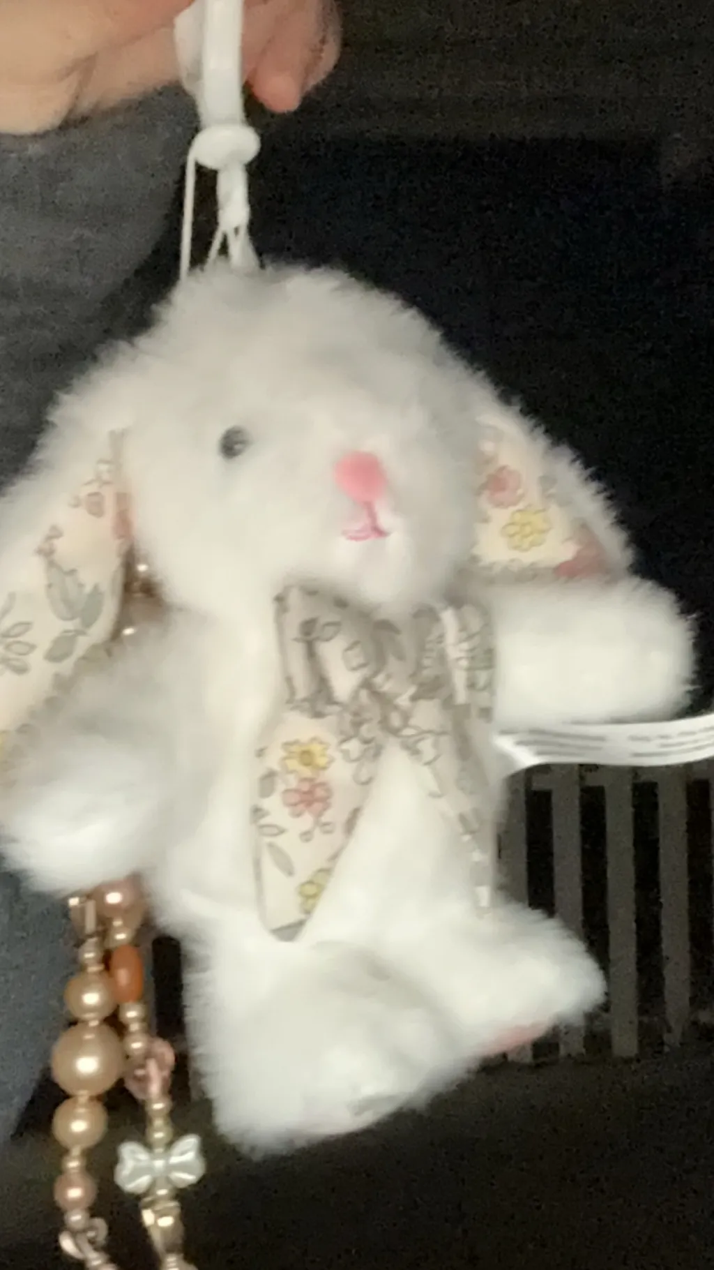 ai character: Toy bunny  background