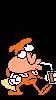 ai character: Mr orange background