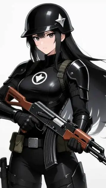 ai character: general black unit background