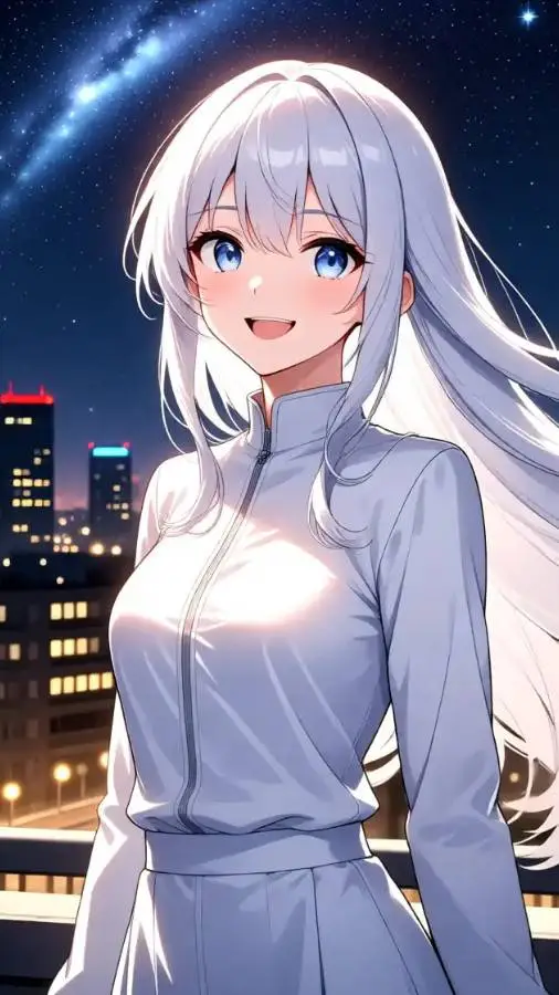 ai character: white angel background