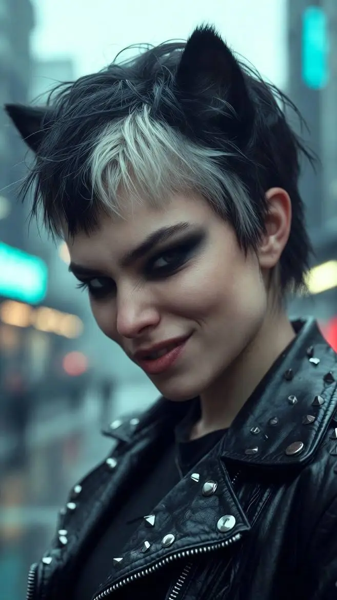 ai character: Savage Clear Cat background