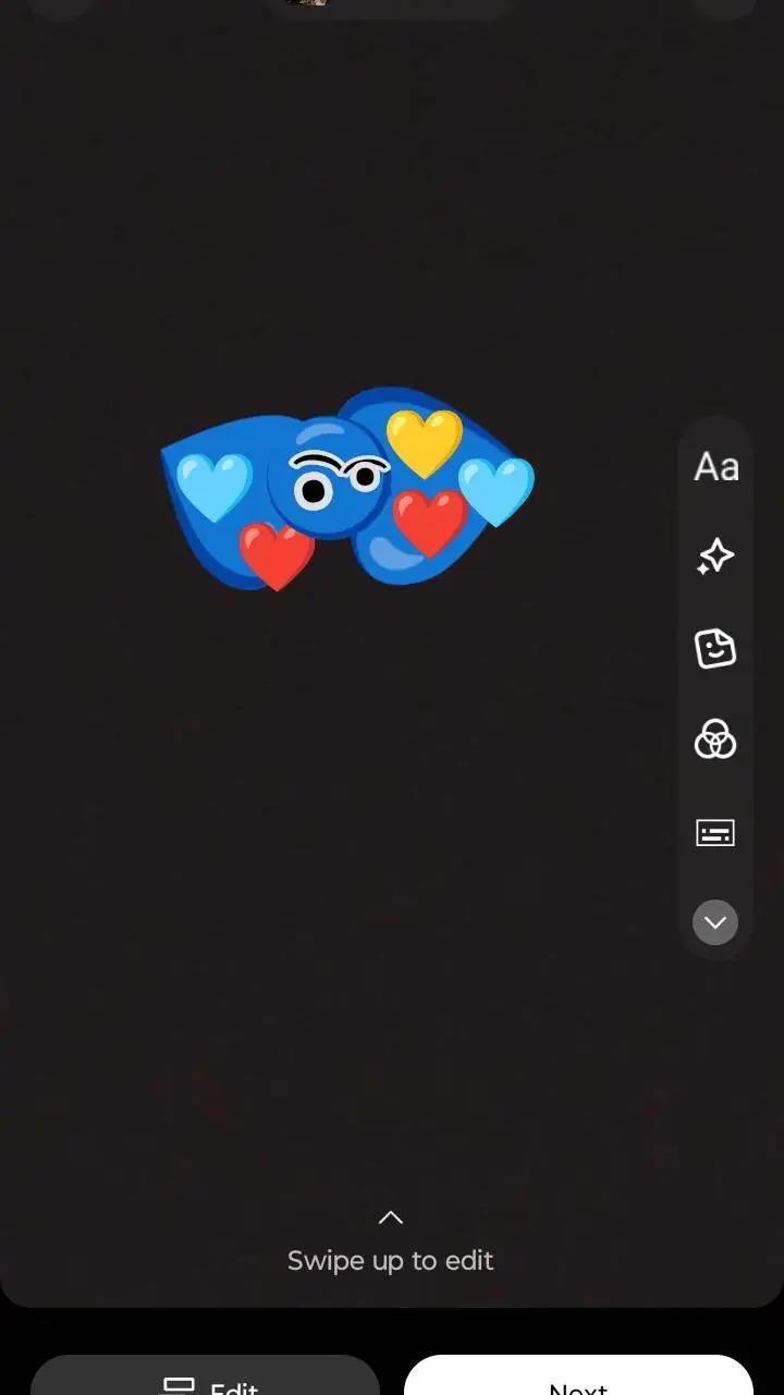 ai character: emojicat  background