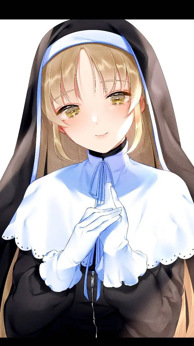 ai character: monja Valeria  background