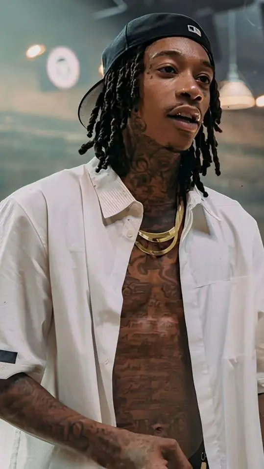ai character: Wiz Khalifa  background