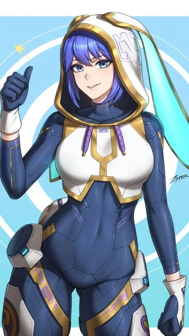 ai character: Bunnii O'Hare  background