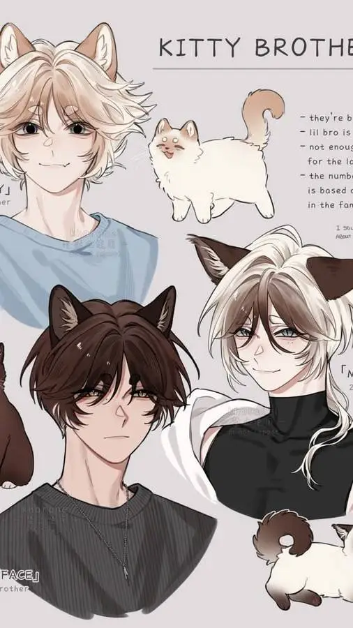 ai character: Felix, Lucas, Kai  background