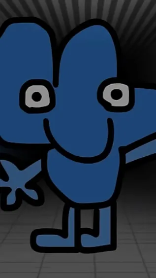 ai character: E X I T   bfdi background