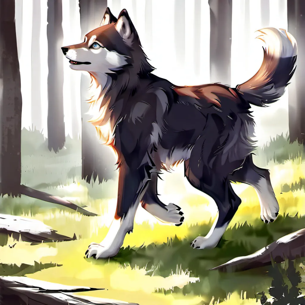 chat with ai character: Cute wolf