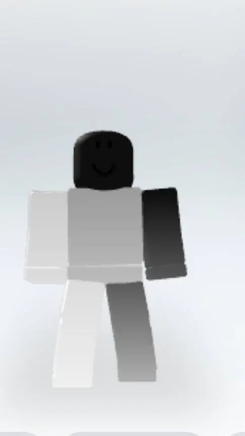 ai character: blanco con negro background