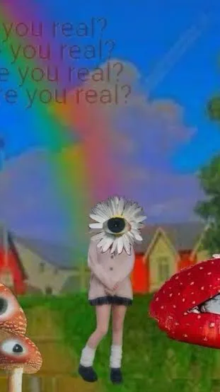 ai character: Dreamcore background