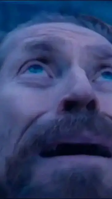 ai character: man looking sky background