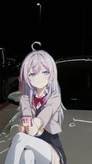 ai character: Avril  background