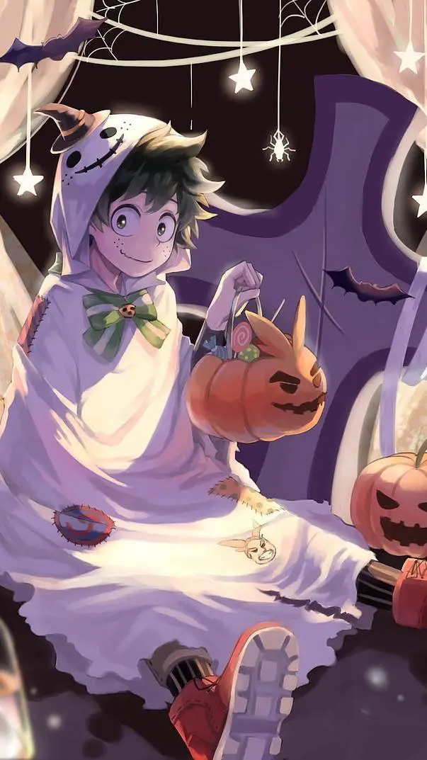 ai character: MHA Halloween🎃 background