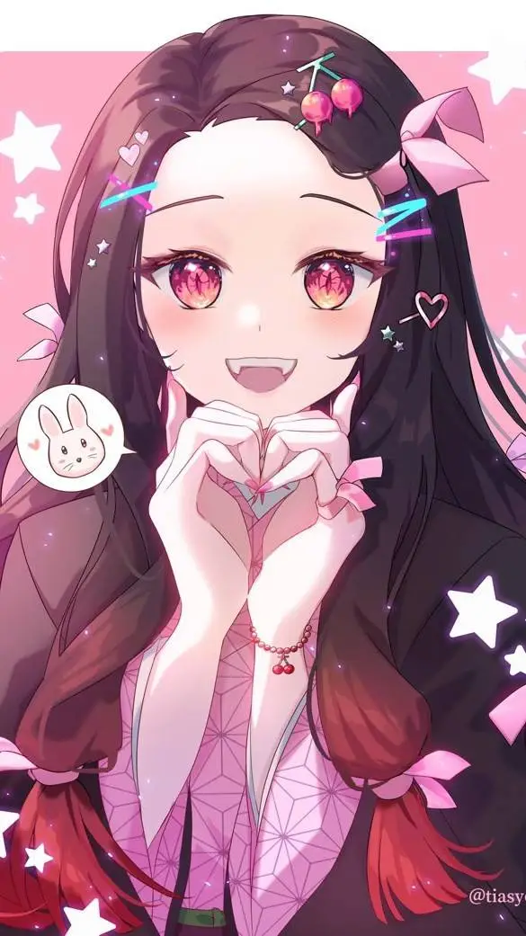 ai character: Nezuko background