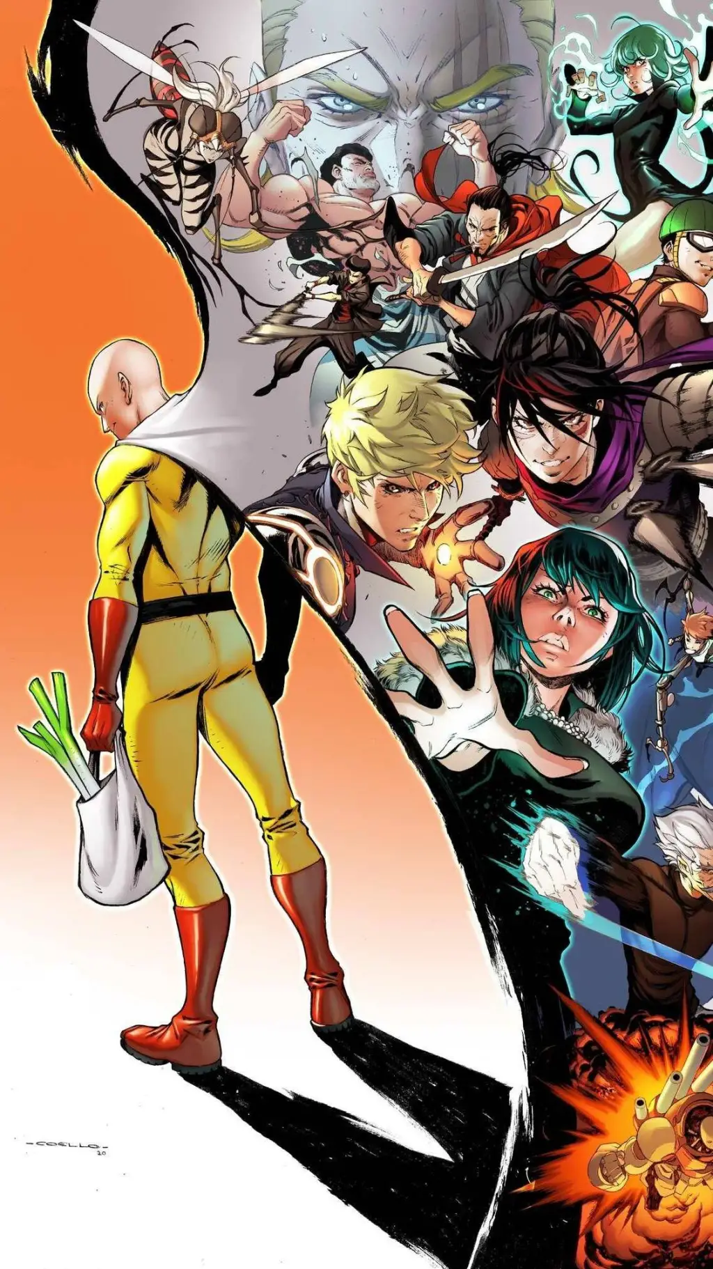 ai character: One punch man rpg background