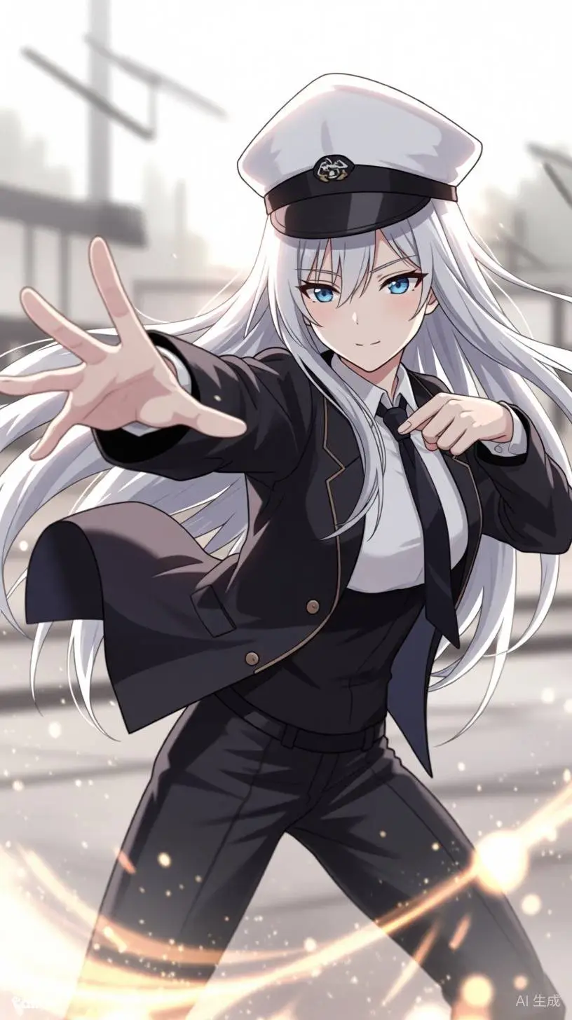 ai character: El distrito rojo background