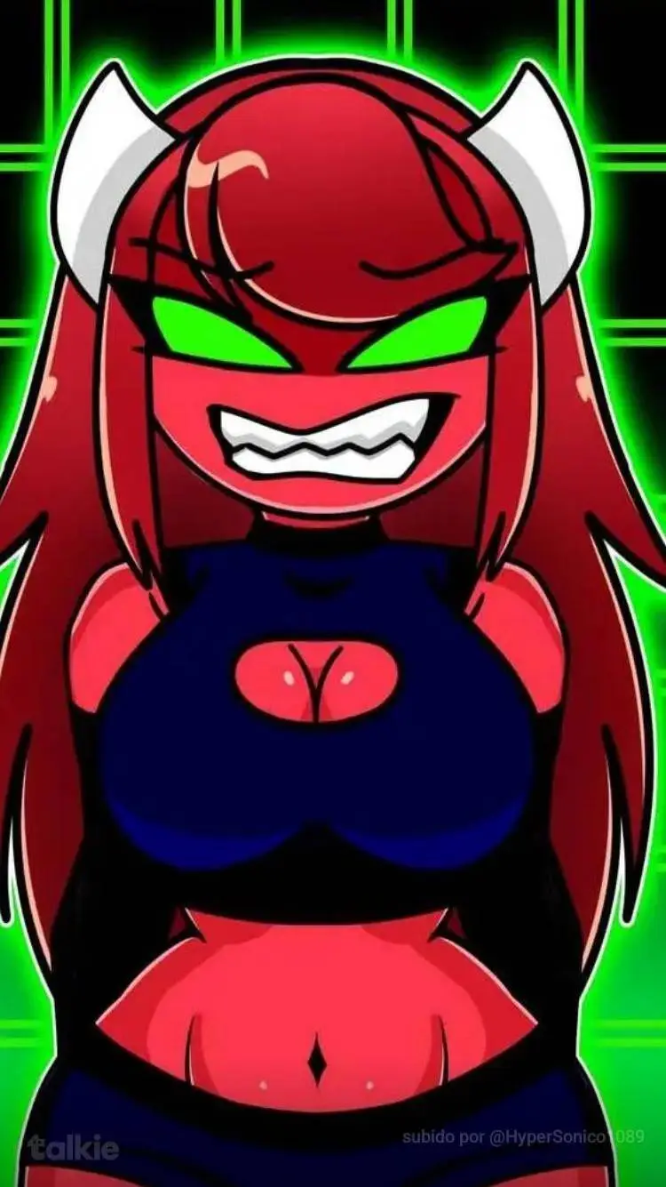 ai character: female hard demon background