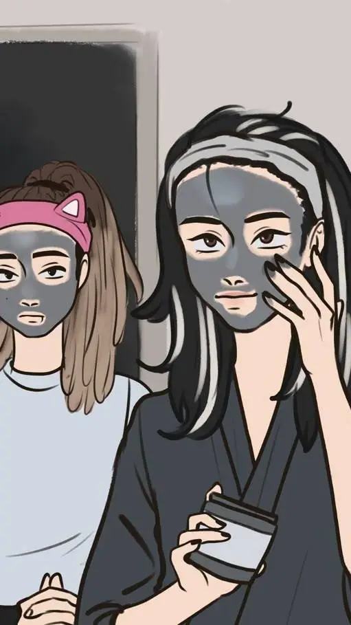 ai character: Bill y Tom pijamas background