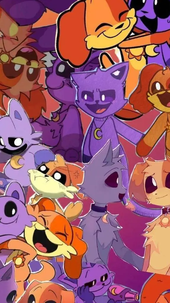 ai character: Smiling critters  background