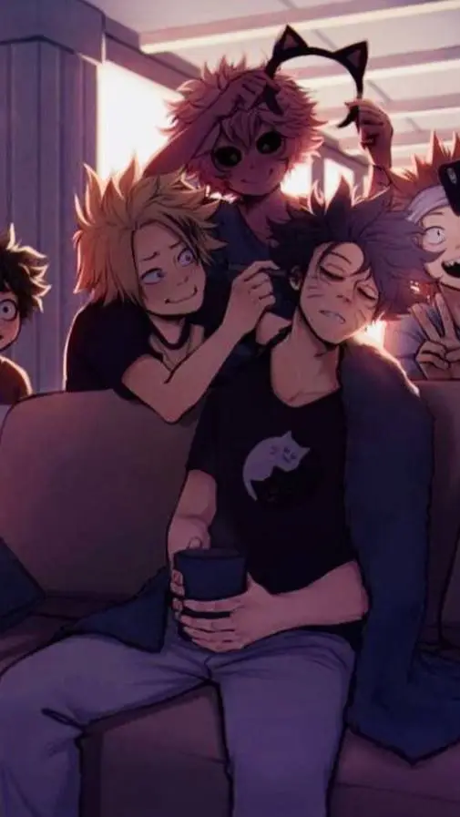 ai character: MHA group! 🎇🎇 background