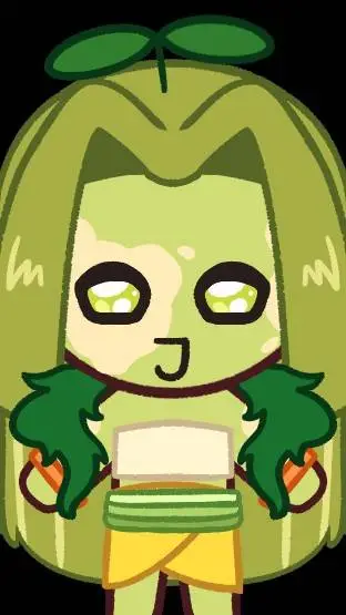 ai character: Celery Cookie background
