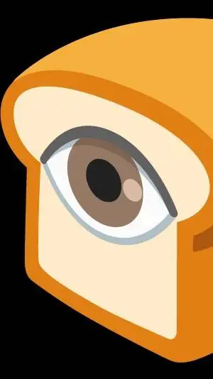 ai character: THE ALL SEEING 👁🍞 background