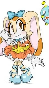 ai character: Cream the rabbit  background