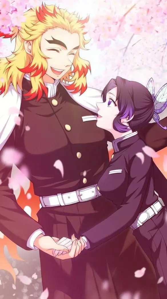 ai character: kyojuro x shinobu background