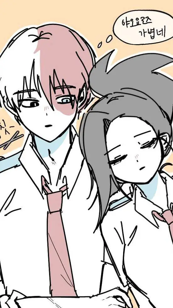 ai character: momo x shoto background