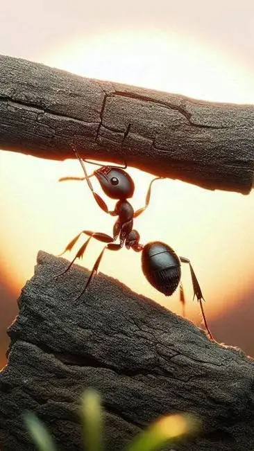 ai character: fire ant colony background