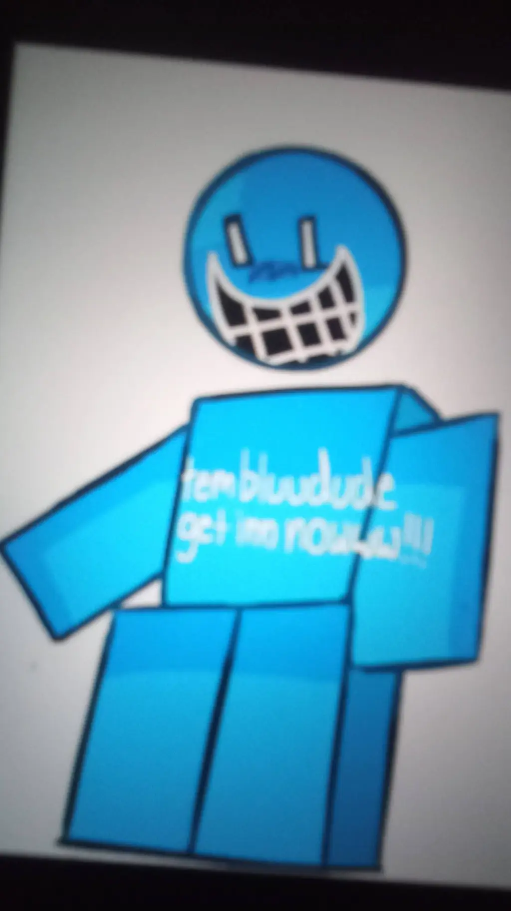 ai character: Bluedud background