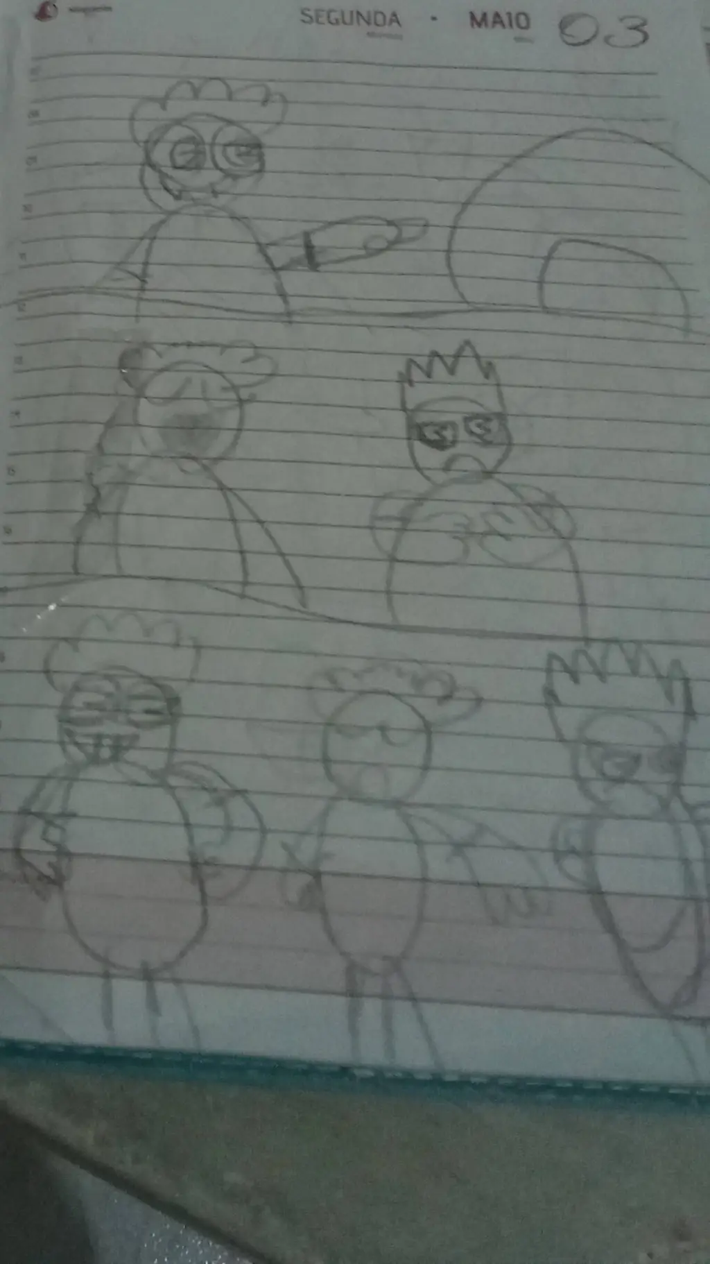ai character: mike,blot,caio background
