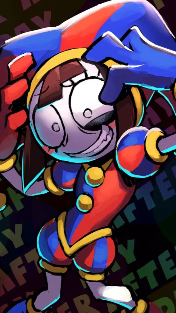 ai character: 💙Pomni❤️ background