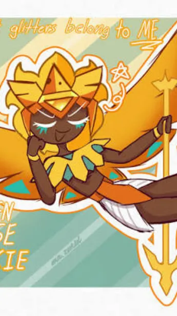 ai character: GoldenCheeseCookie background