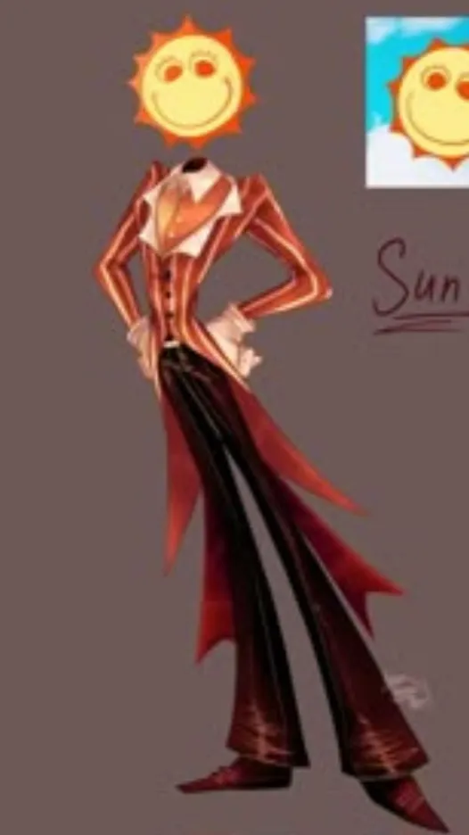 ai character: Sun background