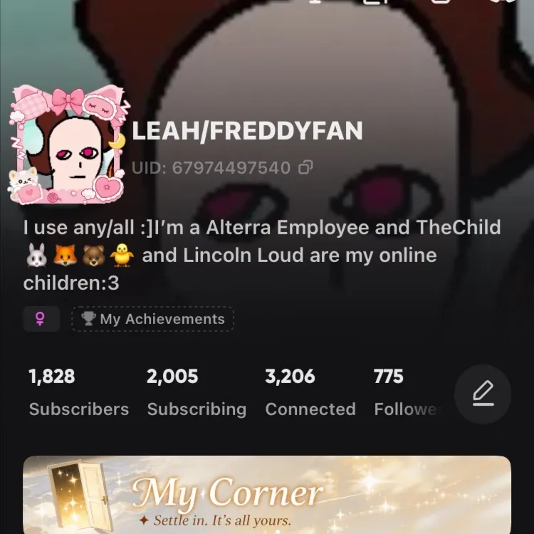 chat with ai character: LEAH/ME!!:3