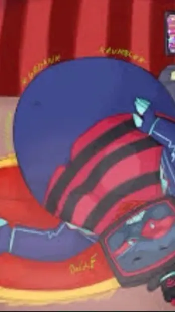 ai character: Vox revenge  background