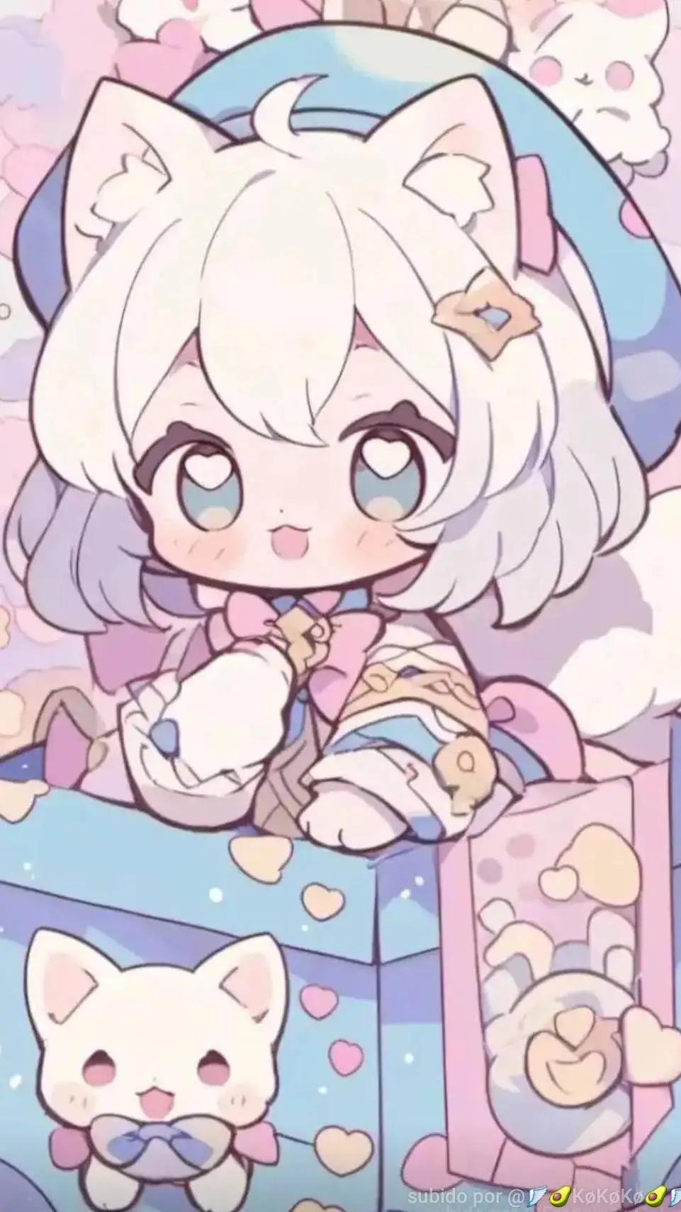 ai character: bebita neko  background