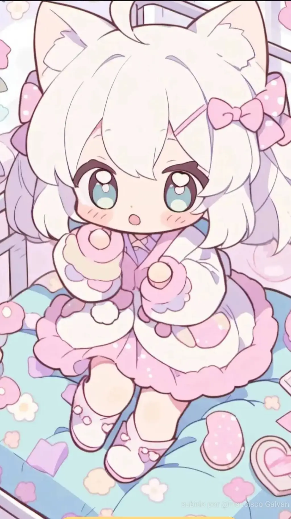 ai character: bebe neko  background