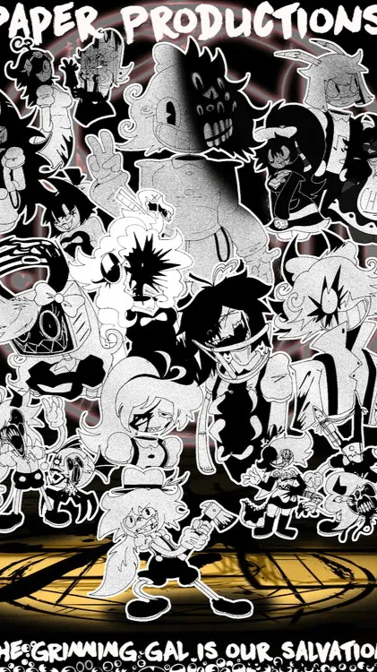 ai character: Paper Productions background
