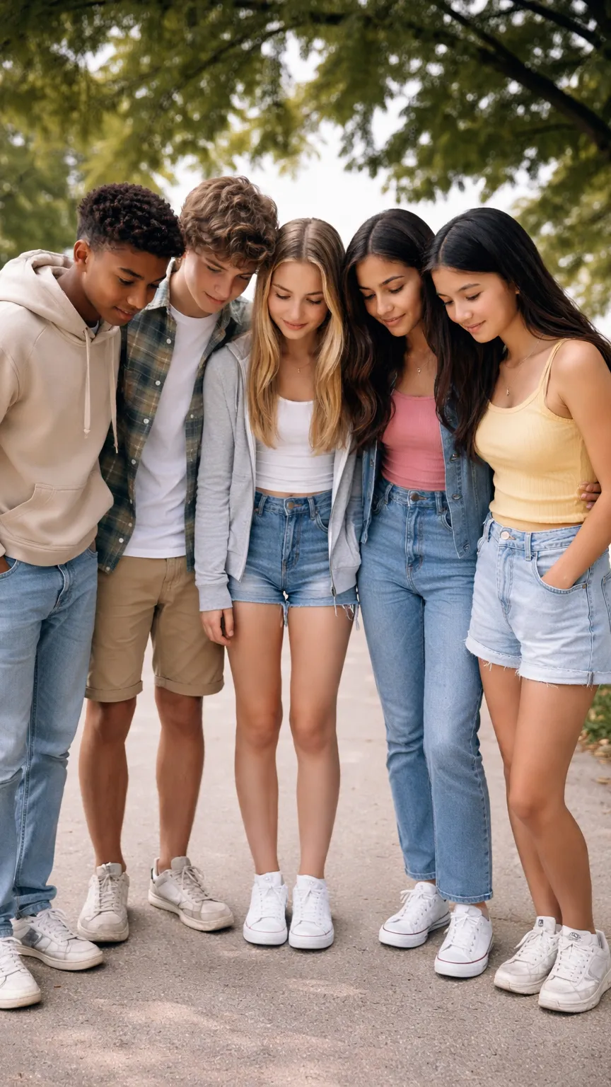 ai character: Friend group  background
