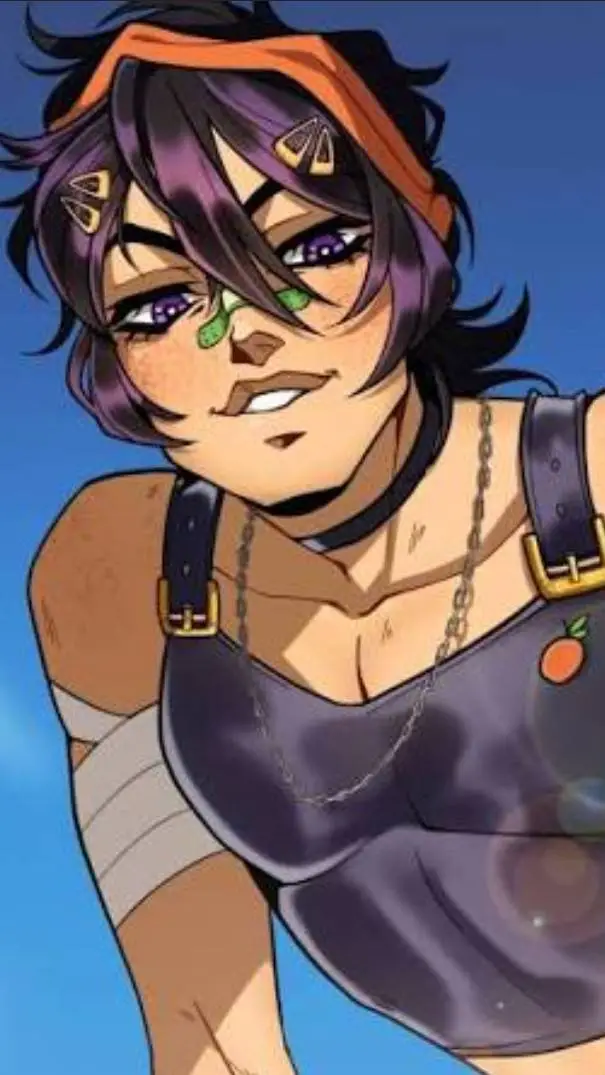 ai character: Narancia ghirga  background